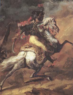 Theodore   Gericault Chasseur of the Imperial Guard,Charging (mk10) Sweden oil painting art